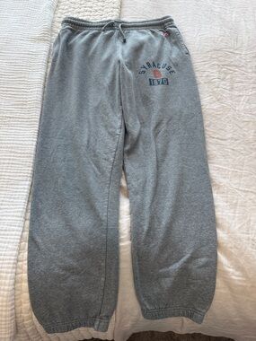 League Grey Sweatpants with Syracuse Graphic